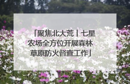 聚焦北大荒丨七星农场全方位开展森林草原防火督查工作